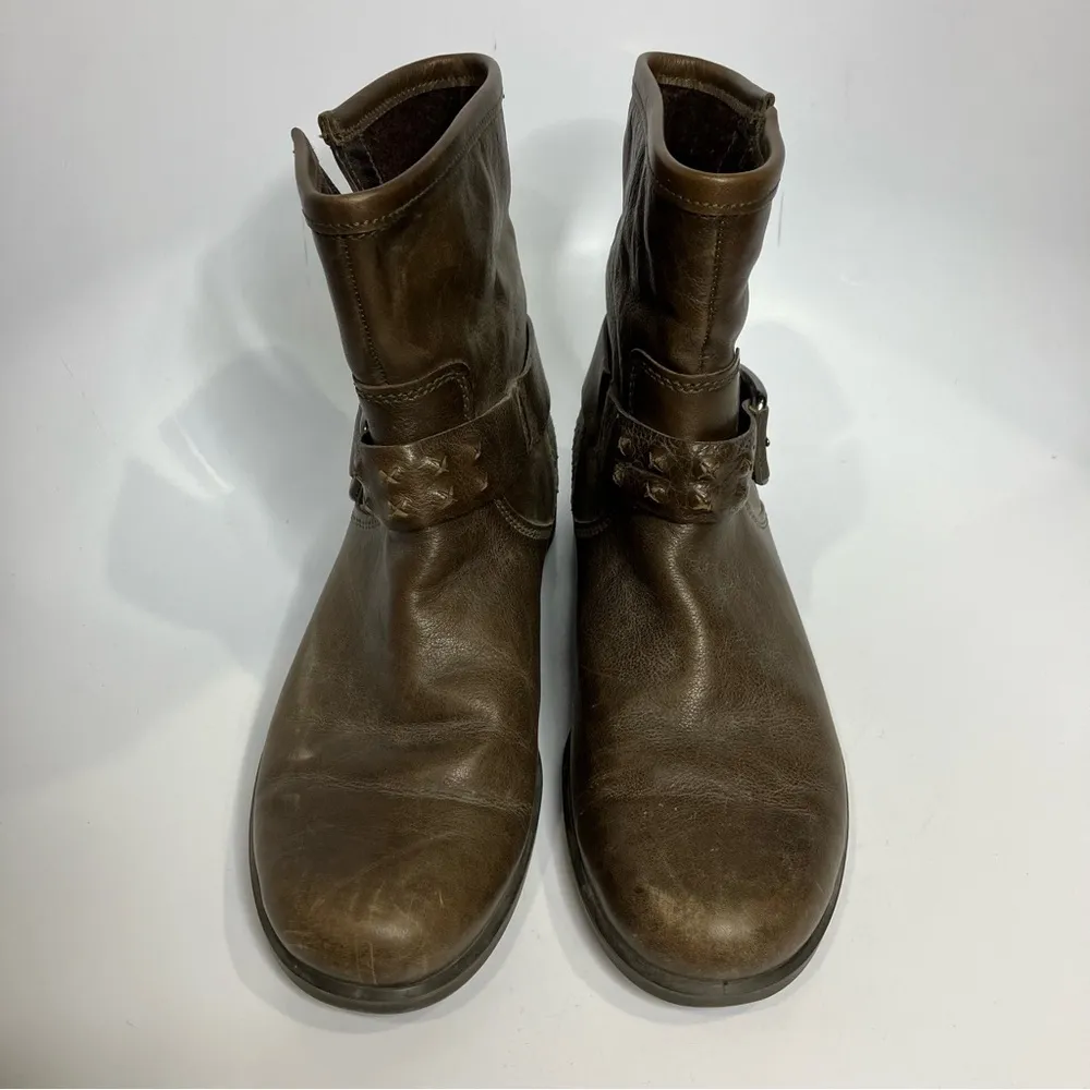 Ecco leather boots‎ moto boots size 39 - Image 3