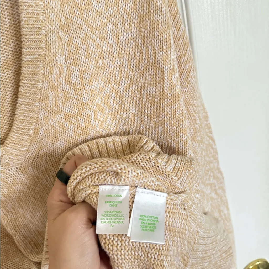 Lilly Pulitzer Bedford Sweater Wicker Tan Marled - Image 3
