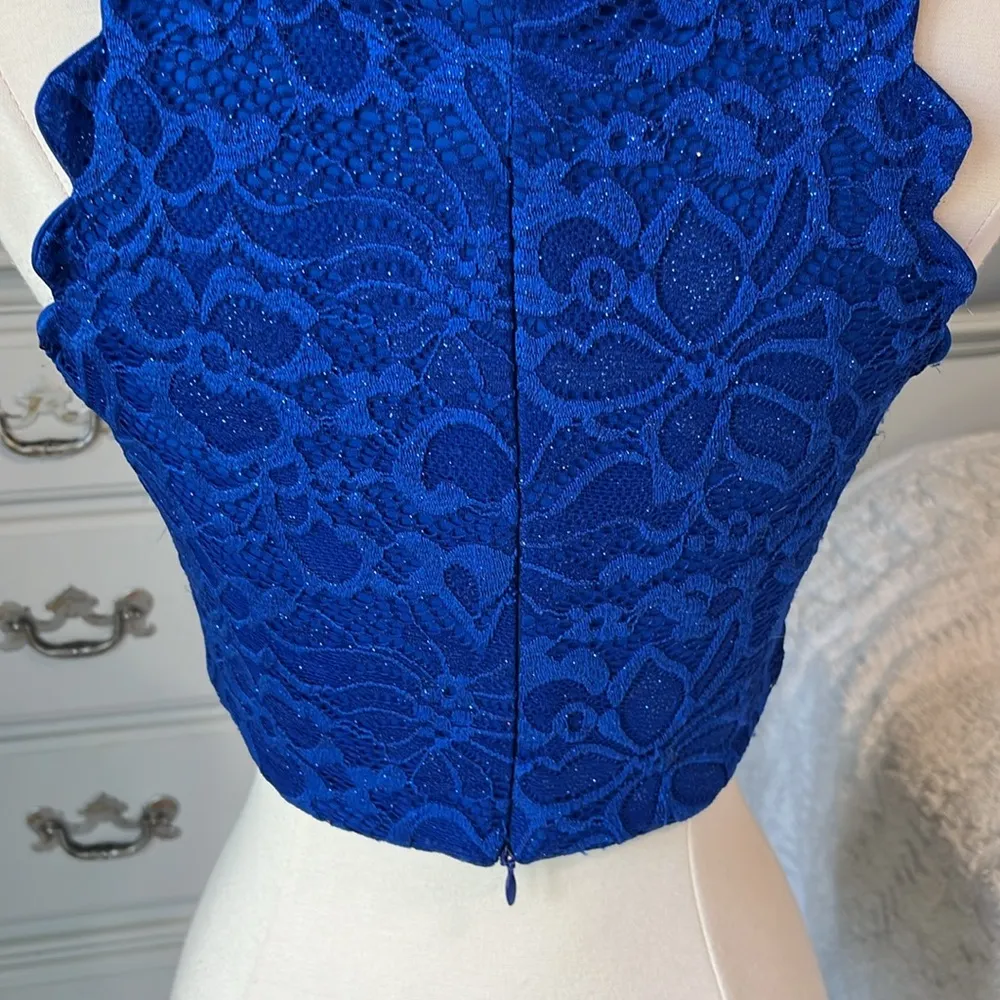 Royal Blue Formal Semi Formal Cropped Top Size undefined - Image 6