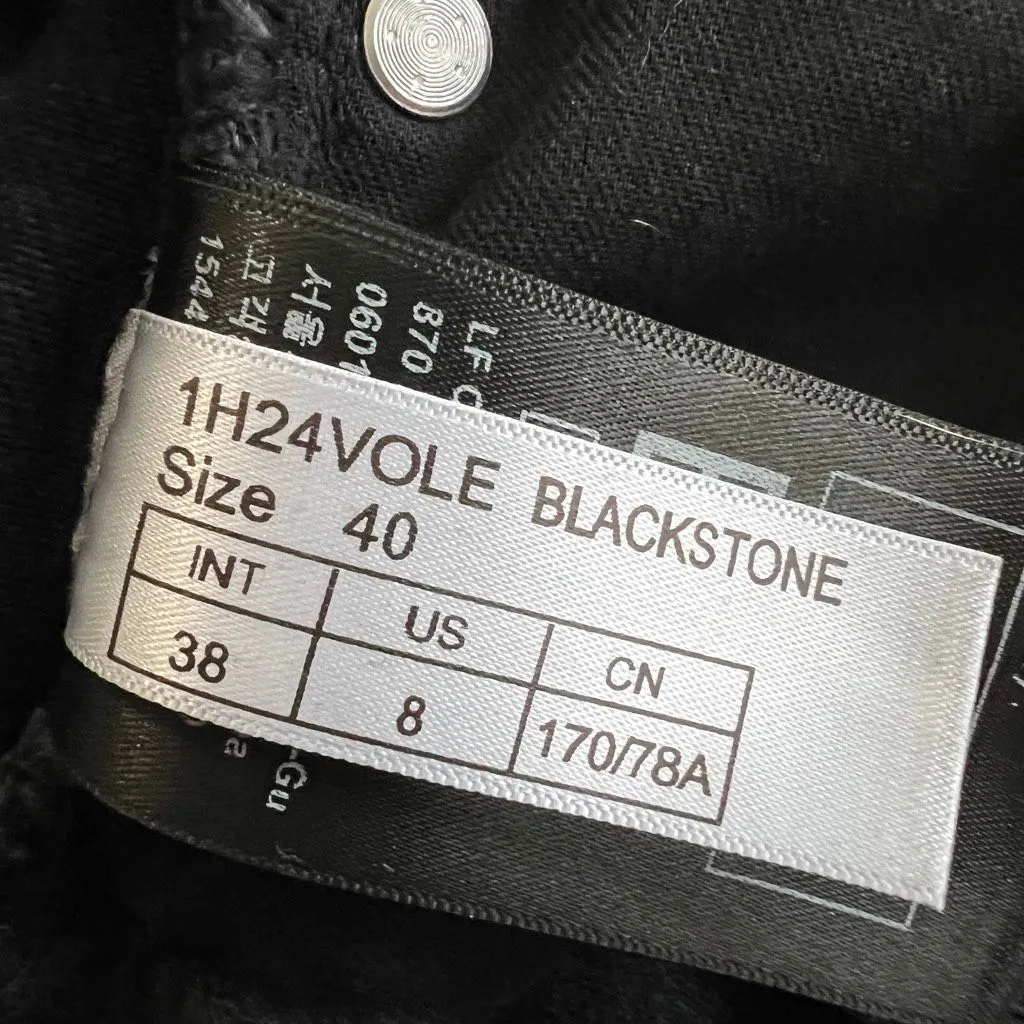 ba&sh Black Volentia Denim Midi Skirt Volé Blackstone A-Line Size 8 - Image 8