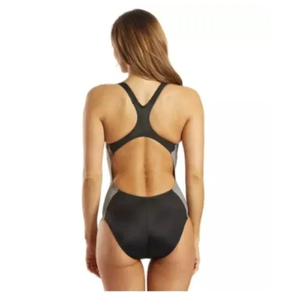 NWT Nike Women's Color Surge Powerback Racer One Piece Swimsuit - Image 4