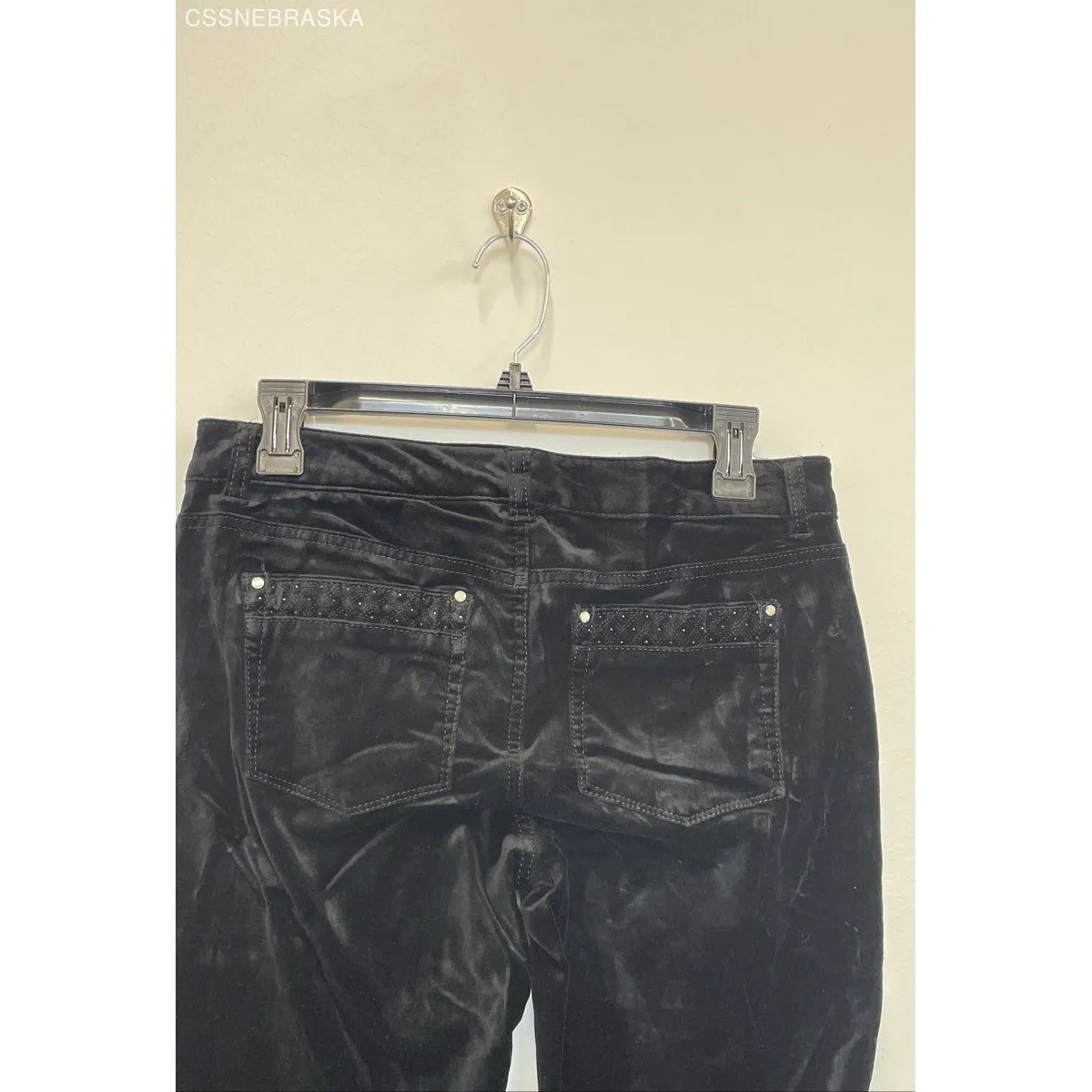 White‎ House Black Market Black Women's Slim Leg Pants - Size 2R - Image 4