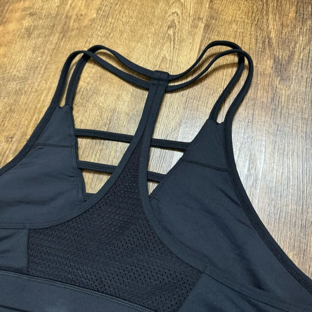 Zyia Active Grid Sports Bra Black Sz XL Strappy  Mesh Racerback - Image 12