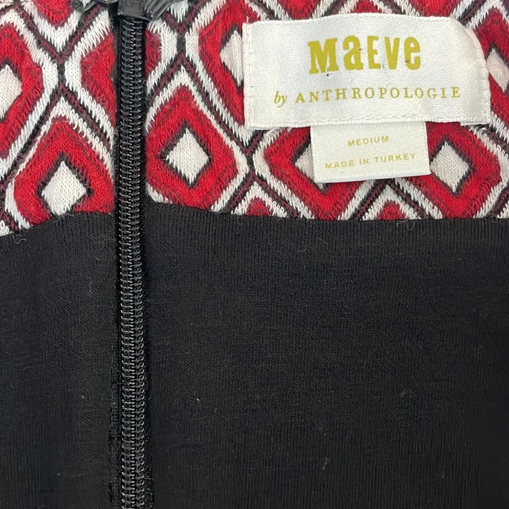 ANTHROPOLOGIE Maeve Wiles jacquard geo knit wrap skirt - Image 4