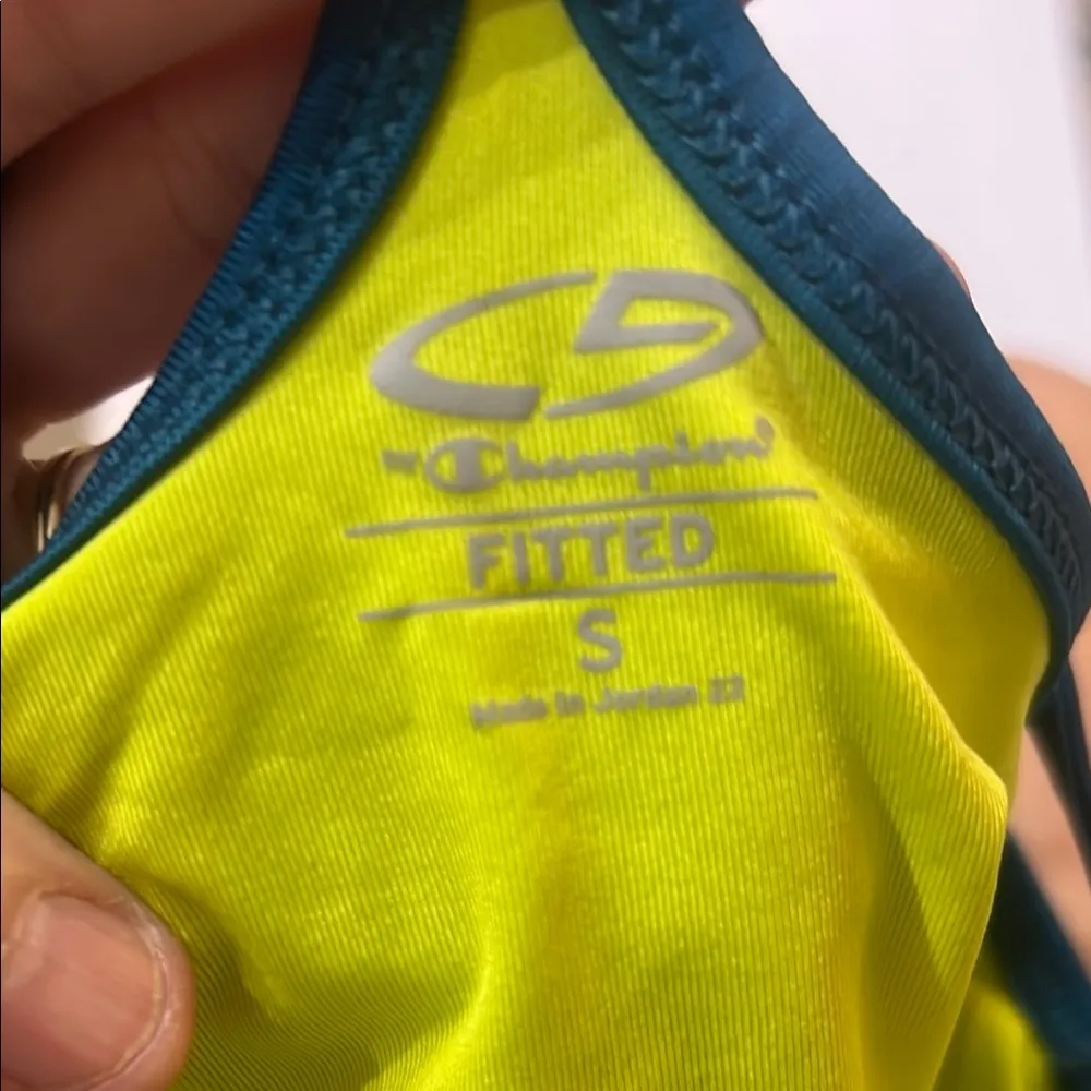 Champion Vibrant Yellow and Blue Athletic Top - Image 2