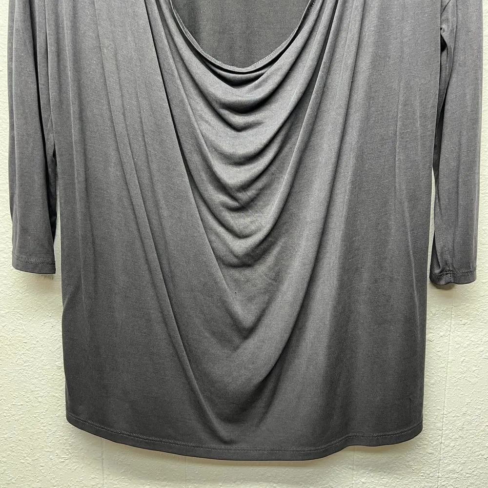 Silence+Noise Scuba Cowl Neck Womens Top Small Coquette Dressy Feminine Elegant - Image 4