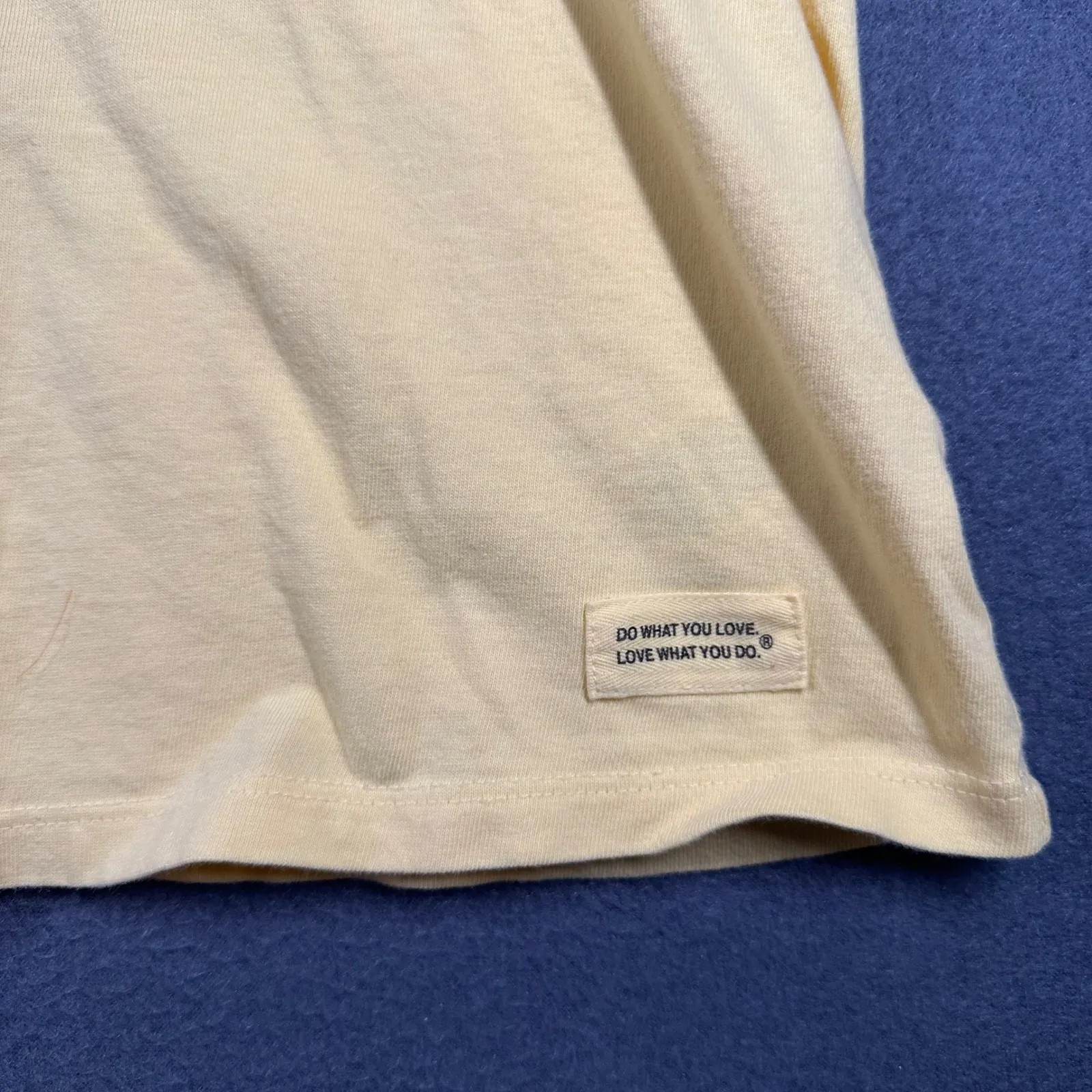 Life is Good Crusher Tee Womens XXXL Yellow Crew Neck Sewing Machine Graphic T - Image 9