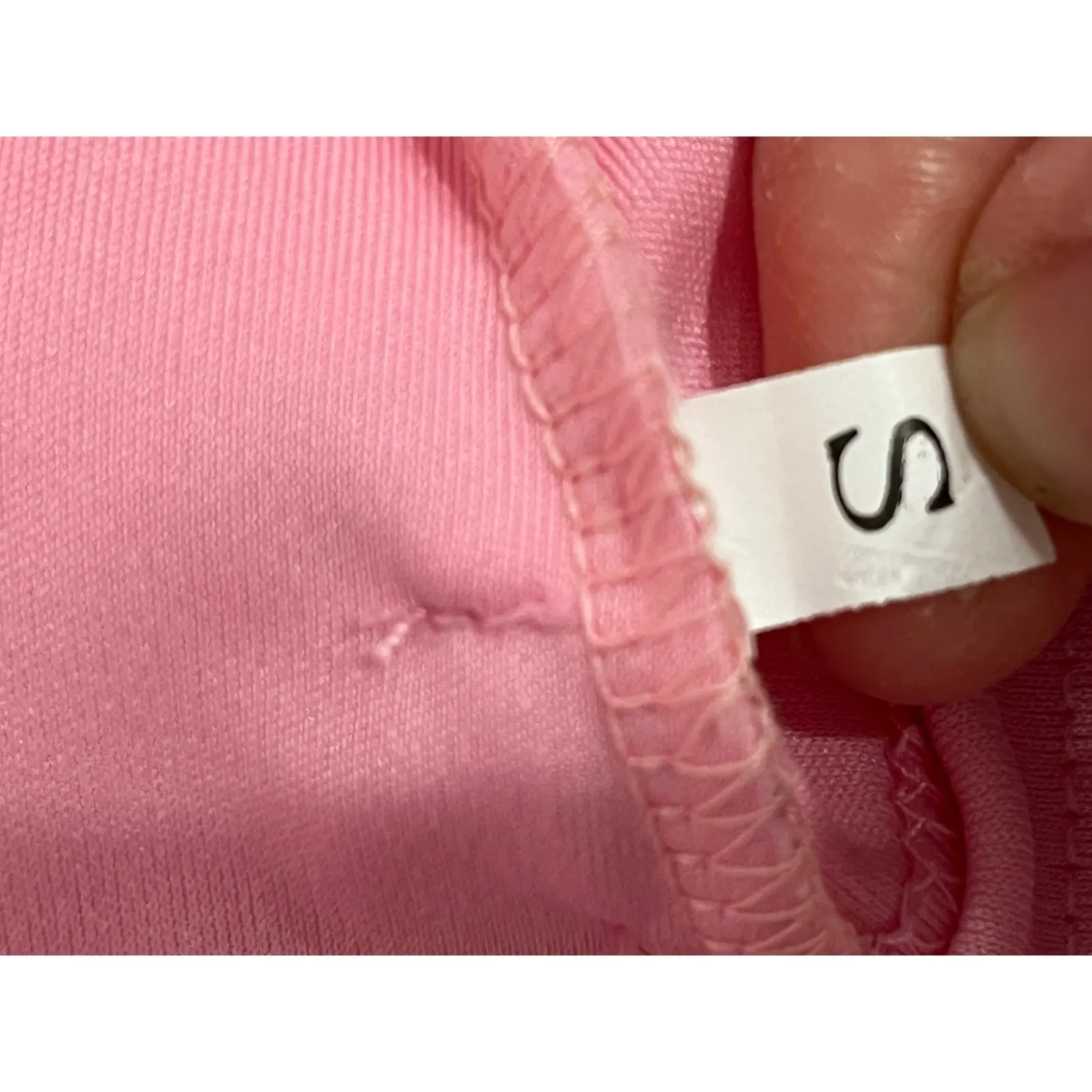 SHEIN Pink Faux Leather Pleated Mini‎ Skirt M Feather Crop Top S - Image 5