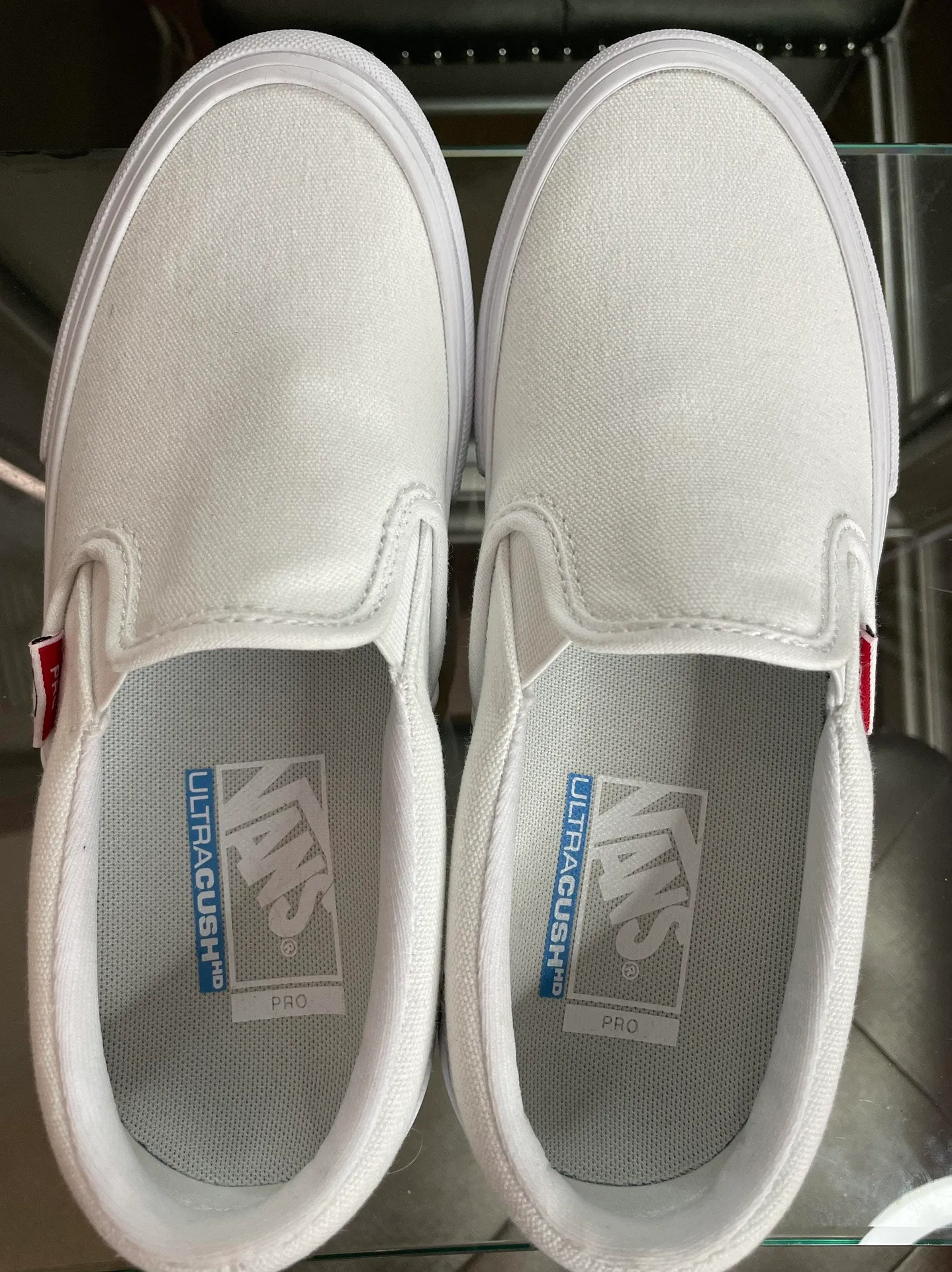Vans White Slip-ons - Image 2