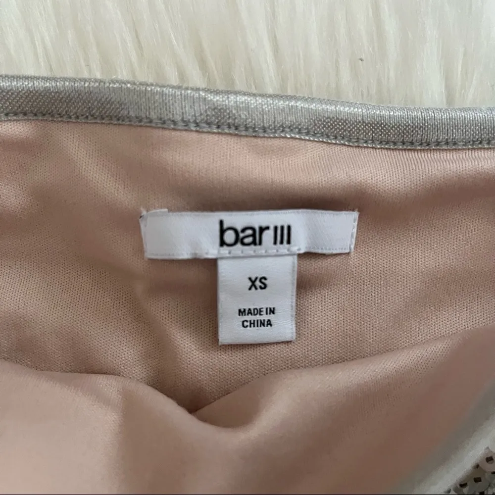 Bar lll silver sequin mini skirt size XS - Image 6