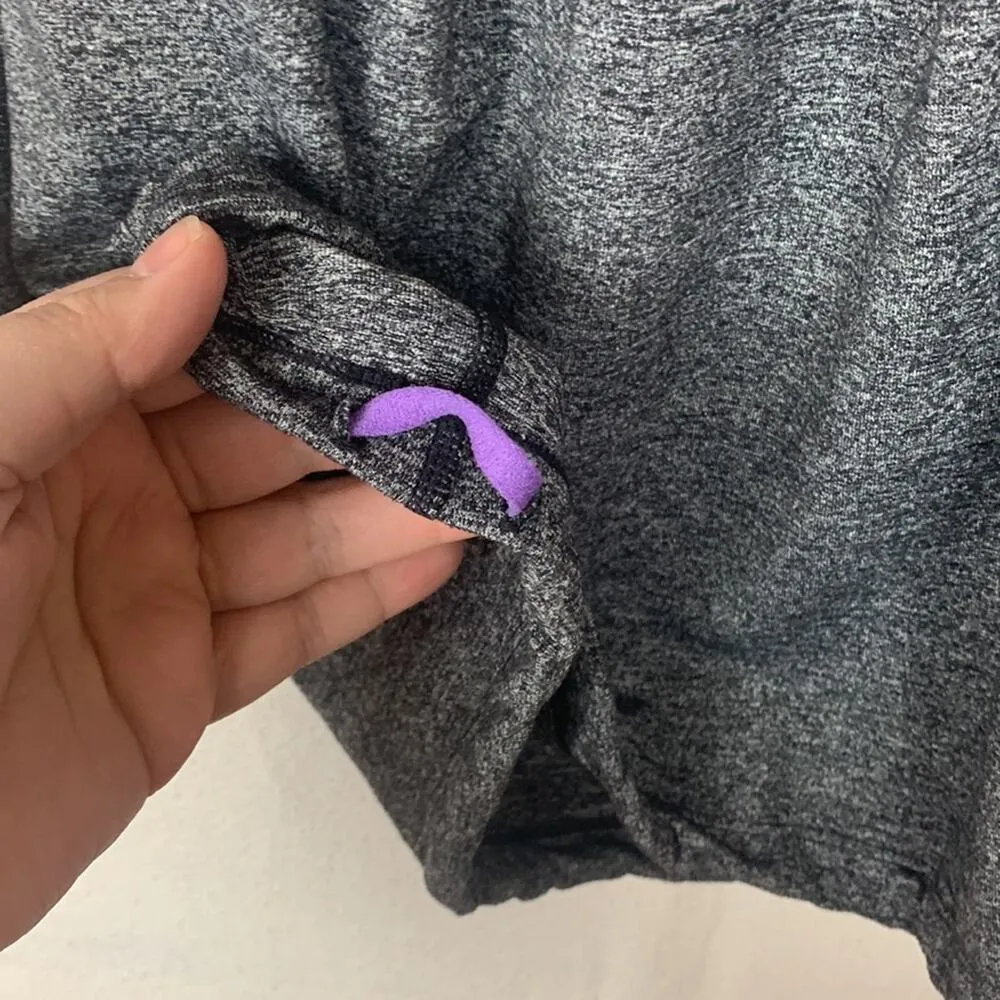 Lululemon size 6 yogi dance tank purple heathered gray gym yoga workout top - Image 7