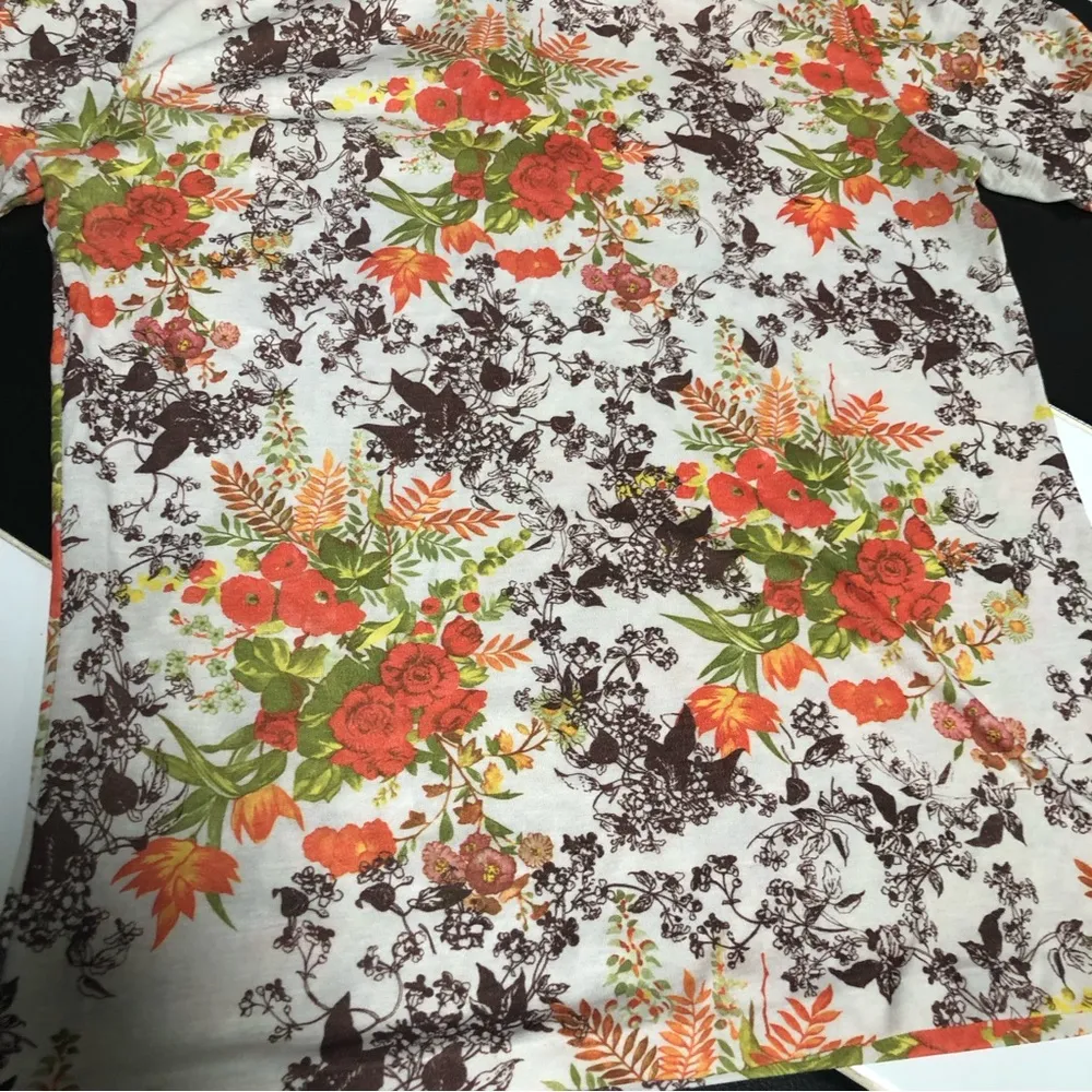 Vintage 70s 80s Unbranded Floral Short Sleeve T - Image 8