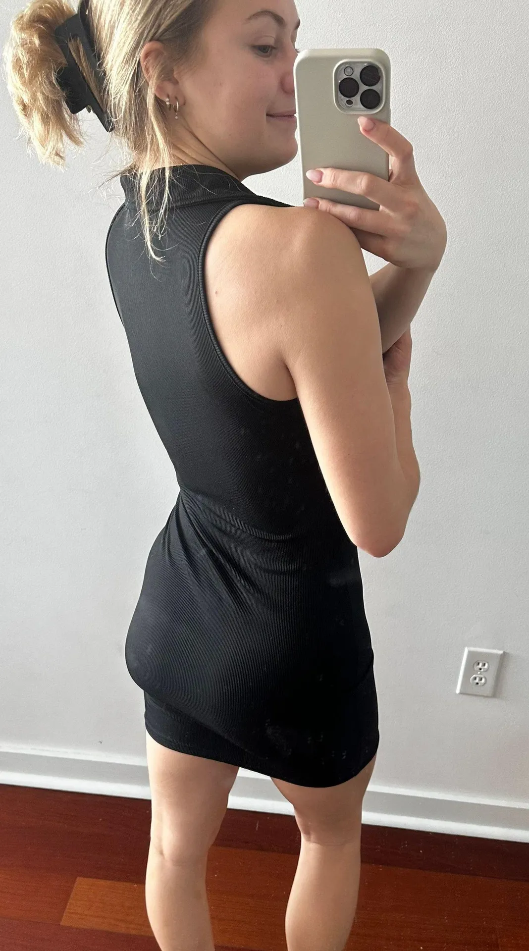 Black collared bodycon dress - Image 3