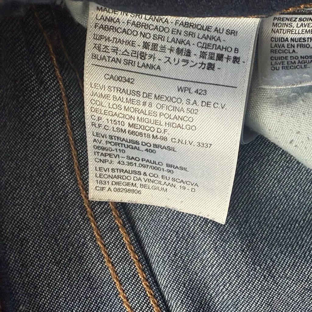 Classic Navy Jean Shorts 721 slim size 29 Blue - Image 4