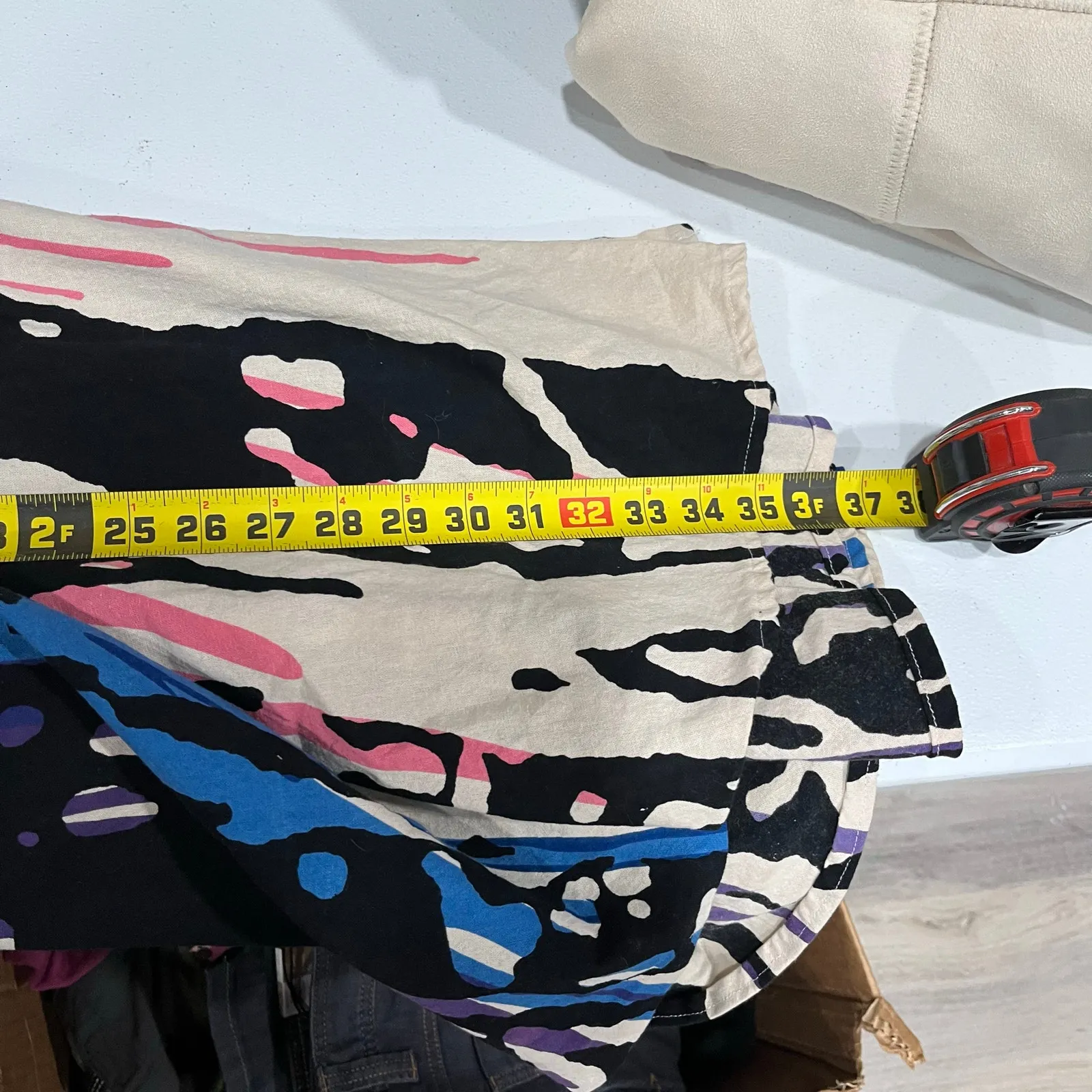 Belma 100% Cotton Sea Coral Boho True Wrap Midi Maxi Skirt Canvas Free Size OS Pink Size M - Image 7