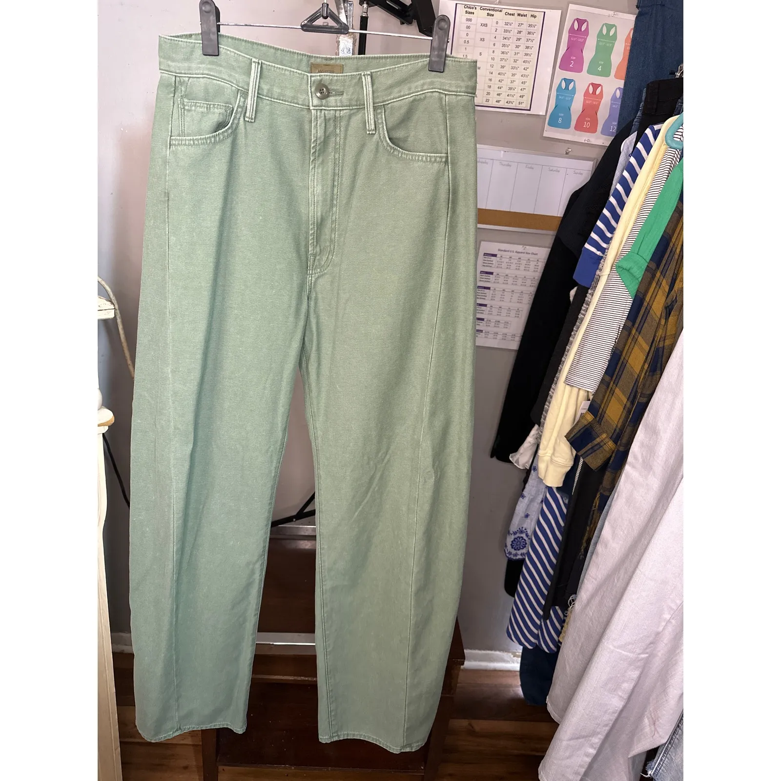 MOTHER the full pipe skimp jeans Green Size 26 - Image 2
