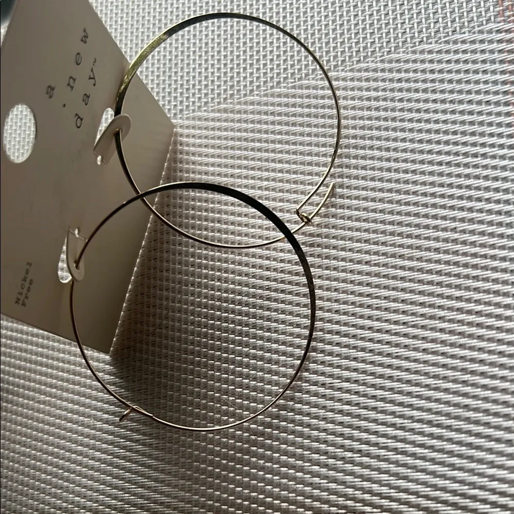 A New Day Gold Hoop Earrings - Image 2
