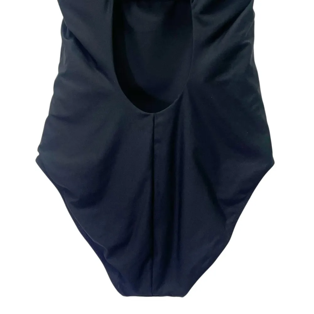 Athleta Keyhole One Piece Swimsuit Black Size MT Medium Tall UPF 50 Bathing Suit - Image 8