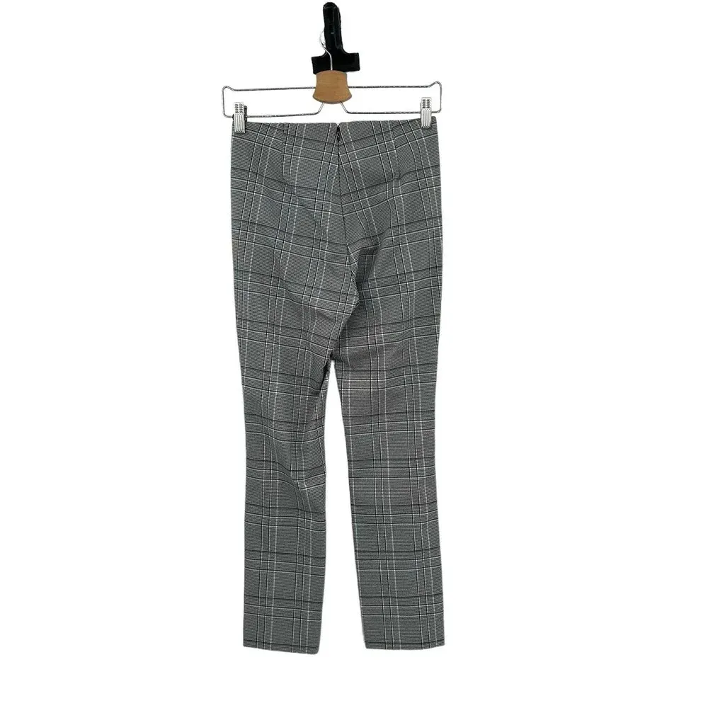 Rag and‎ Bone Simone Slim Fit Pant Black Gray Check Plaid Size 2 - Image 5
