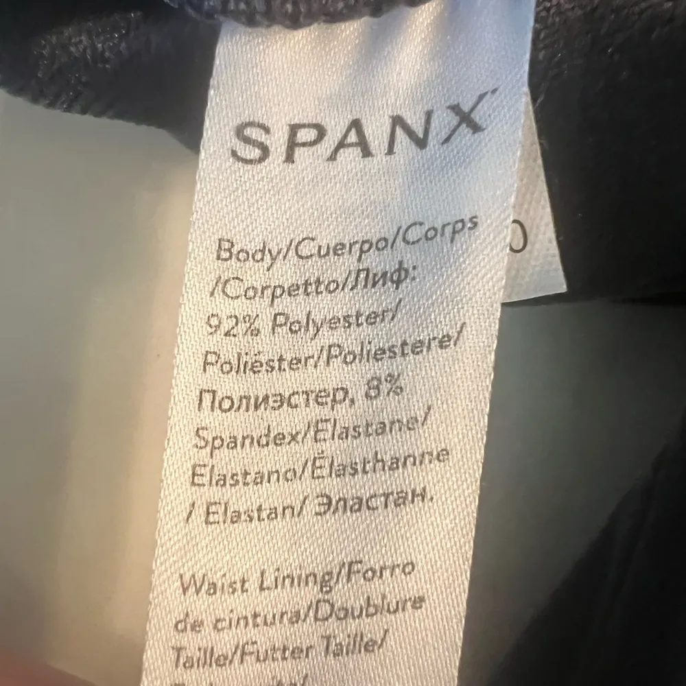 Spanx Women Blue Lapis Velvet Velour High Waist Straight Leg Leggings Large - Image 10