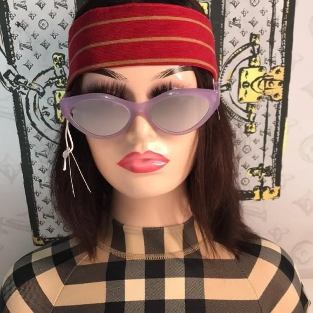 New Authentic Givenchy GV40025U Sunglasses – Purple Frame / Silver Mirror - Image 2