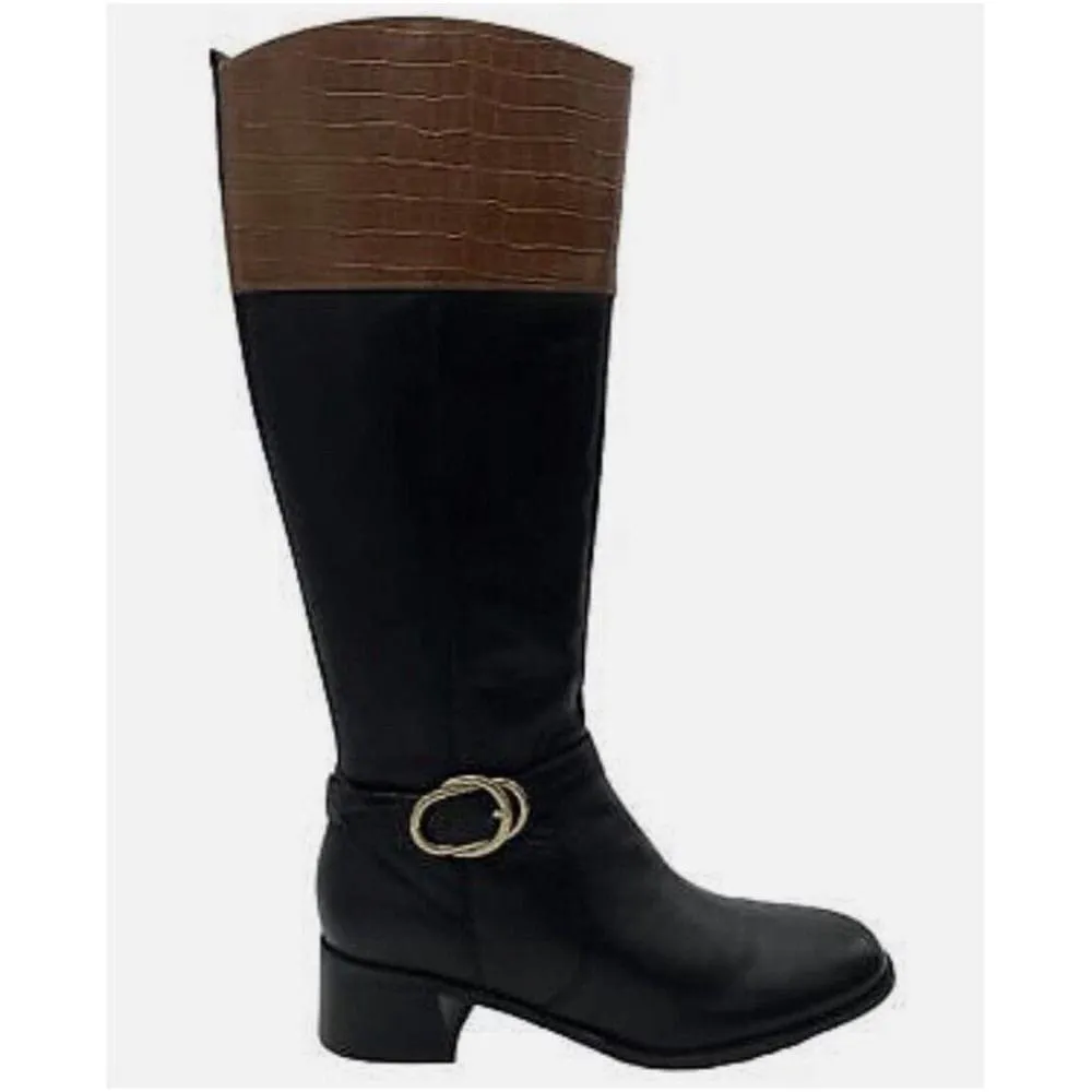 Marc‎ Fisher Hailin Wide Calf Leather Tall Shaft Boots - Image 2