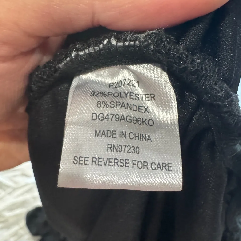 Slinky Black Mini Dress - Image 8