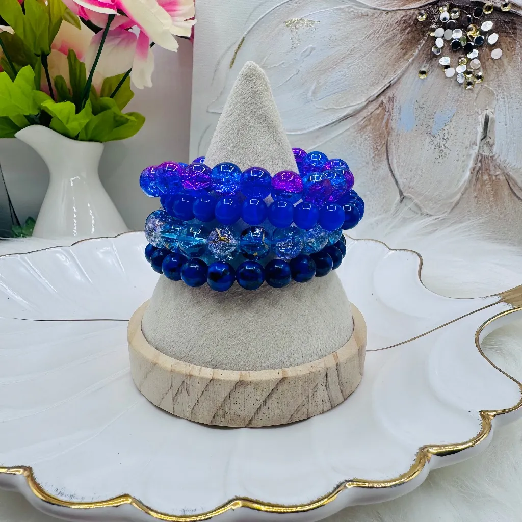 Blue Berry Arm Candy Beaded Bracelets Bundle - Image 8