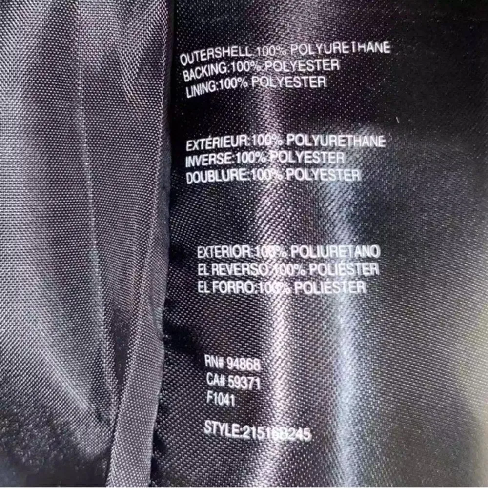 Bernardo Black Faux Leather
Jacket(Size Small) - Image 8