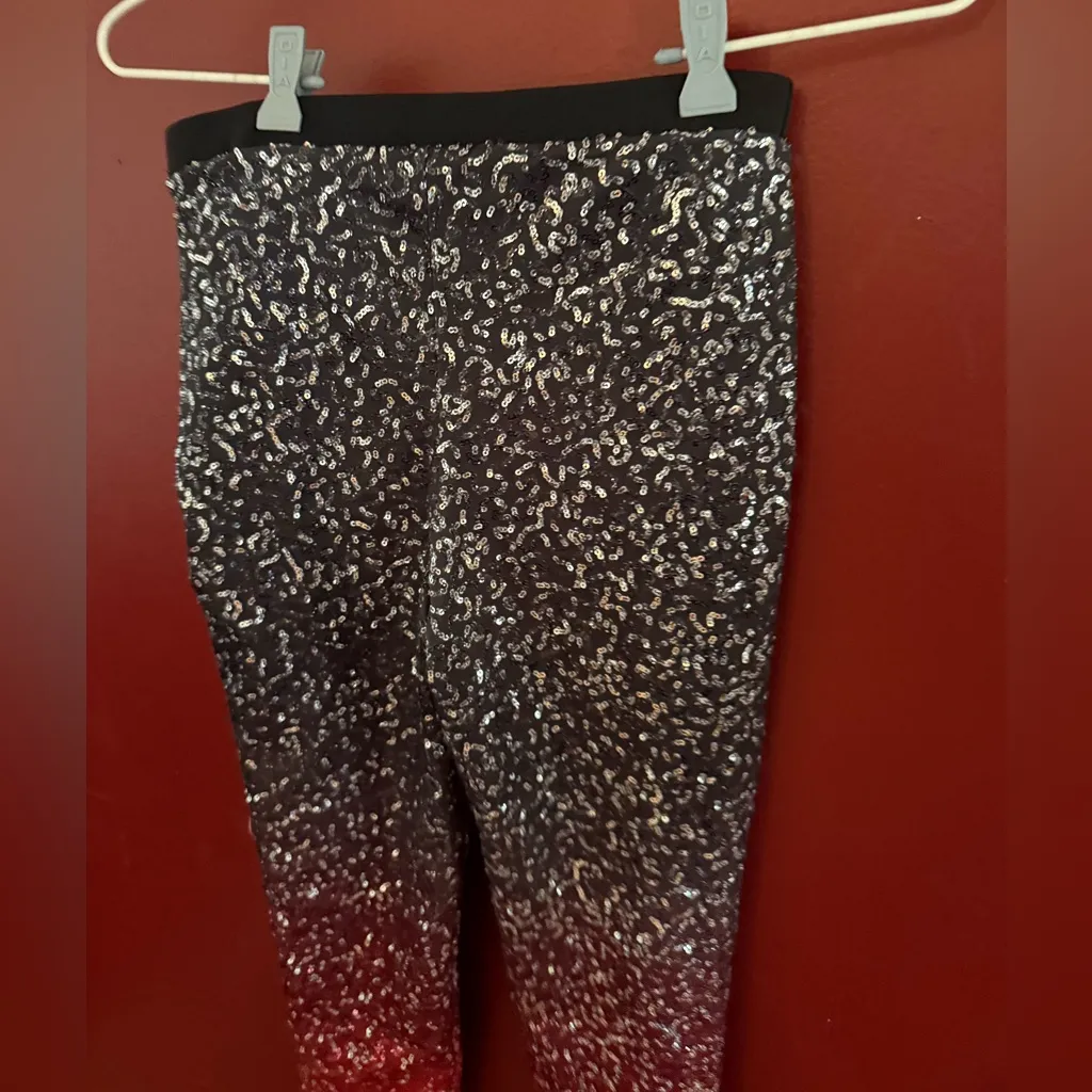 Festival Sequin ombré leggings Red Size XS - Image 7