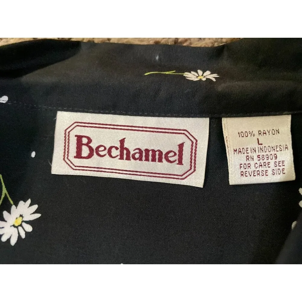 Vintage Bechamel Daisy Blouse Womens L Used Daisy Summer Spring Size L - Image 6