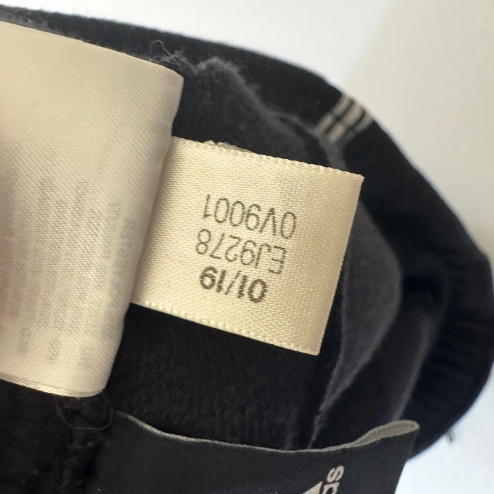 2019 Adidas Black White 3 Stripe Sweat shorty Shorts Athletic Casual Size‎ L - Image 6