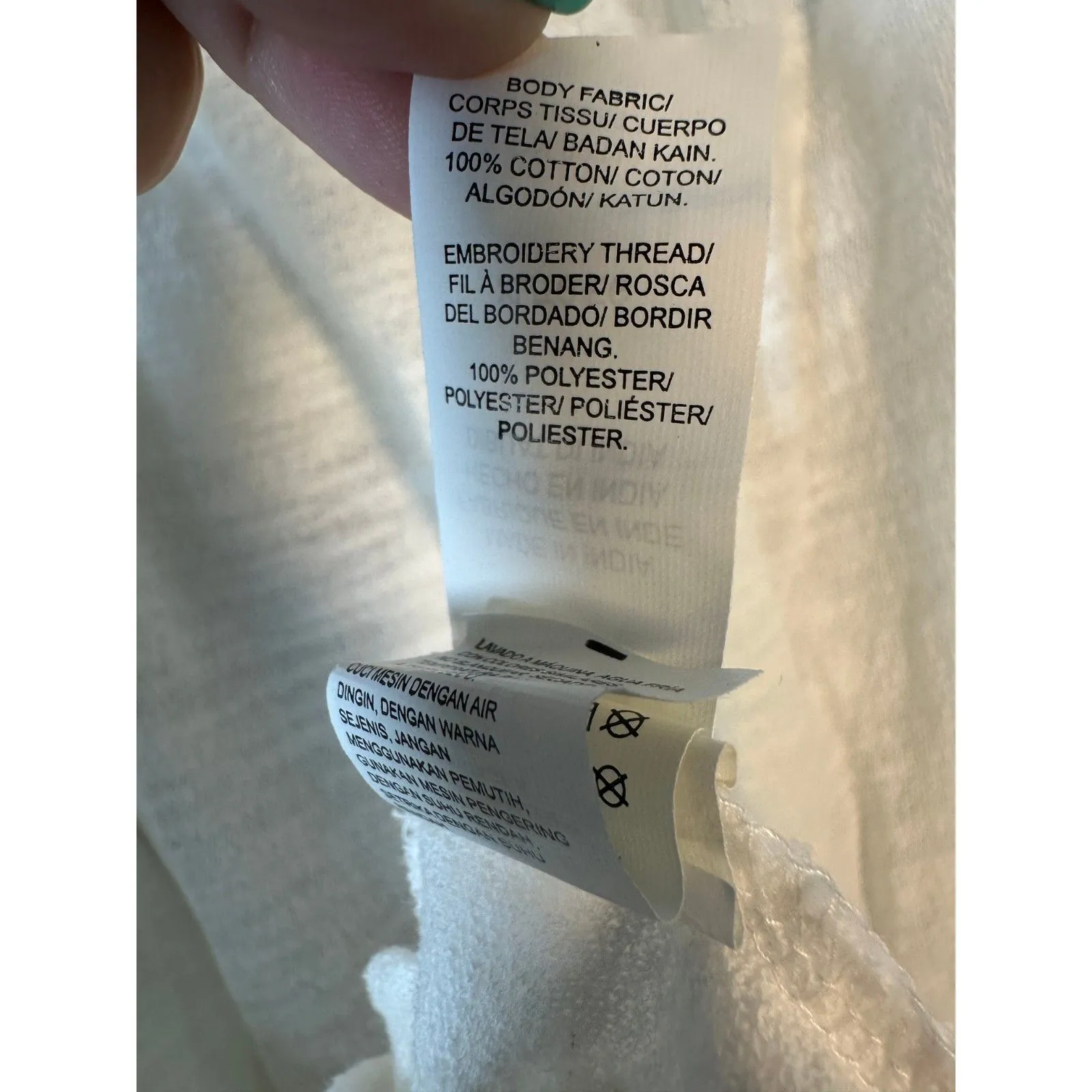 Lucky Brand Cream Embroidered Boho Bohemian Flowy Blouse Size XL NEW with Tags - Image 3