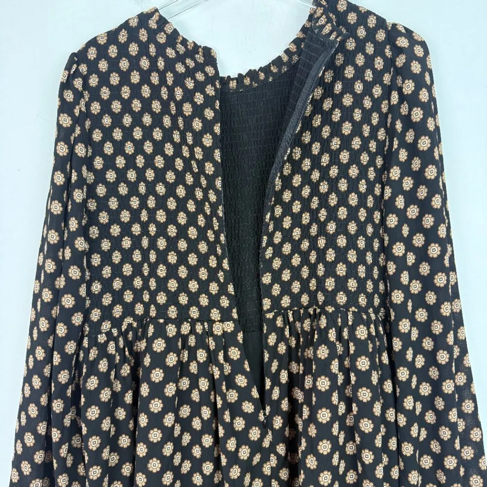 NWT Sanctuary Floral Smocked Babydoll Dress Printed Long Sleeve Size XL NEW - Image 12