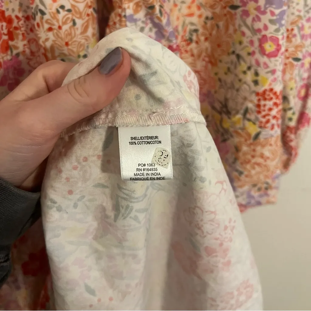 Frances Valentine Floral Print Midi Length Dress ❗️ missing the belt Red Size M - Image 6