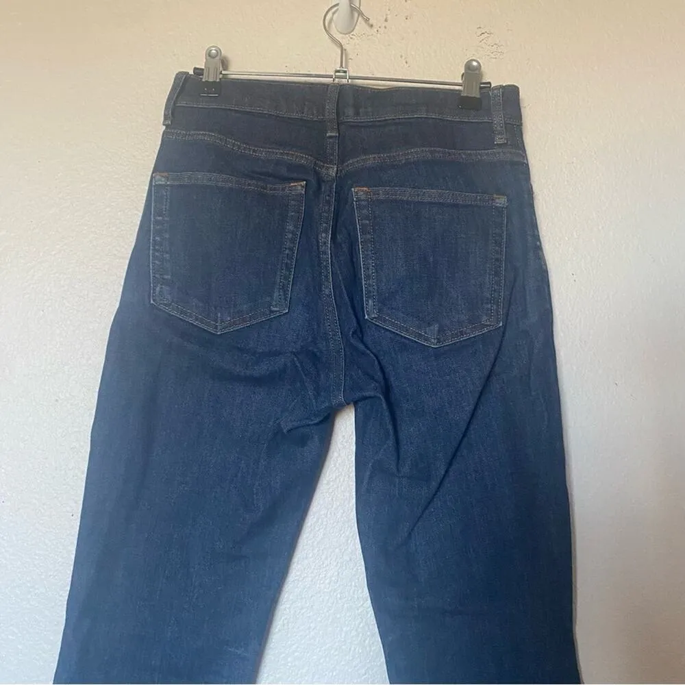 Everlane The Authentic Stretch High Rise Skinny Dark Wash Denim Jeans Size 27 - Image 7