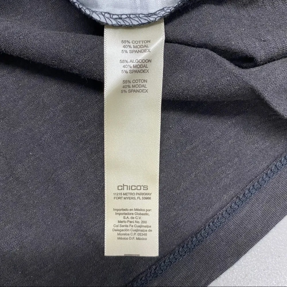 Chico's Zenergy Leopard Spot Border Tee Top Shirt - Image 6