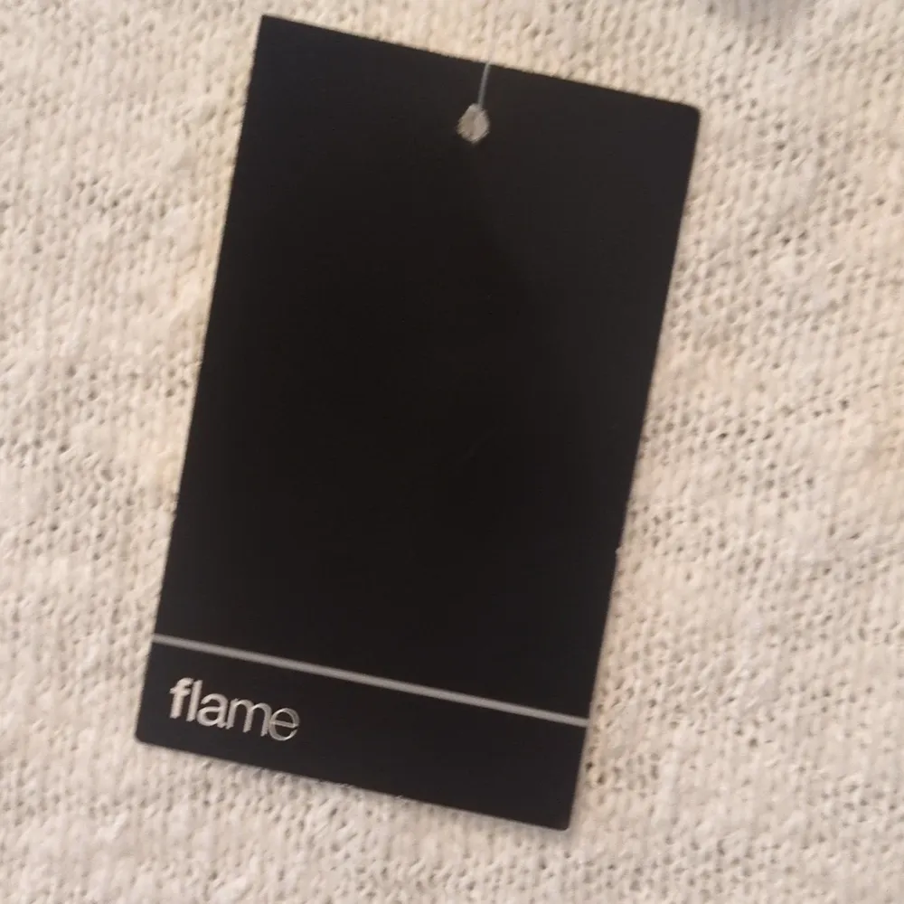 Flame ivory knit sweater size medium White - Image 2