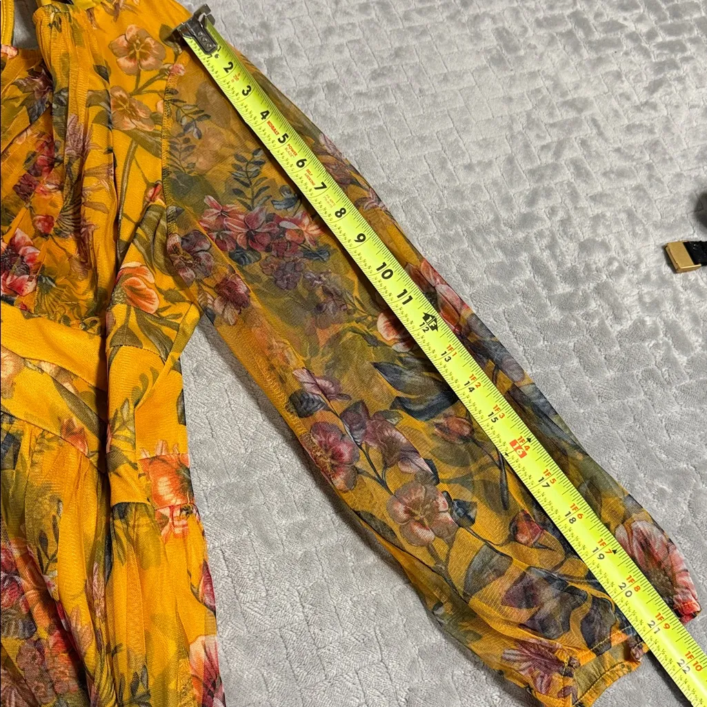 Candalite  Floral Mesh Multicolor Dress 2X - Image 5