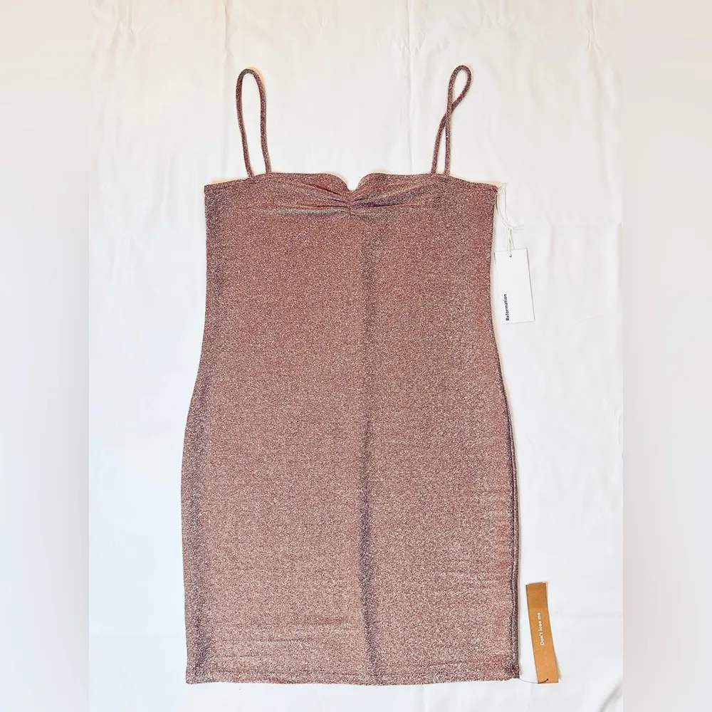 NWT  Kyla Dress - Taupe Sparkle - M - Image 6