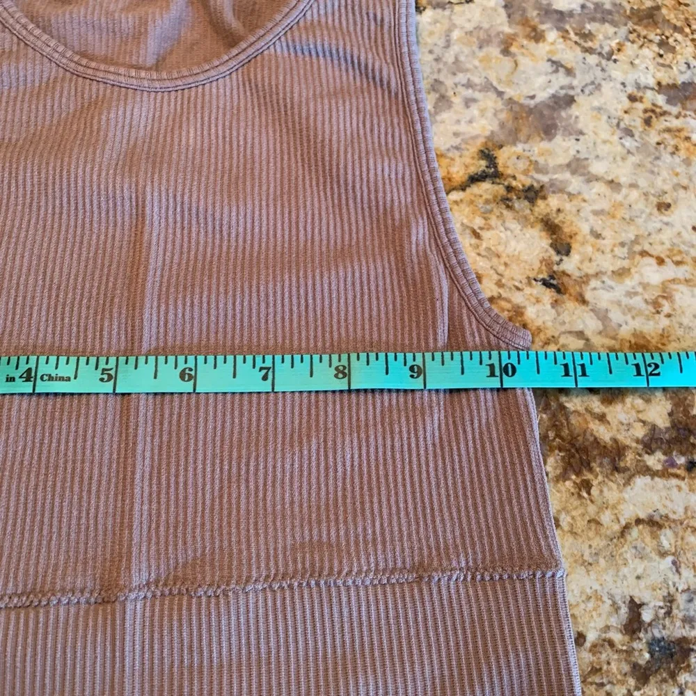 SKIMS Stretch Rib Bralette Top Womens Size XXS XS Nude Round Neck Sleeveless - Image 6