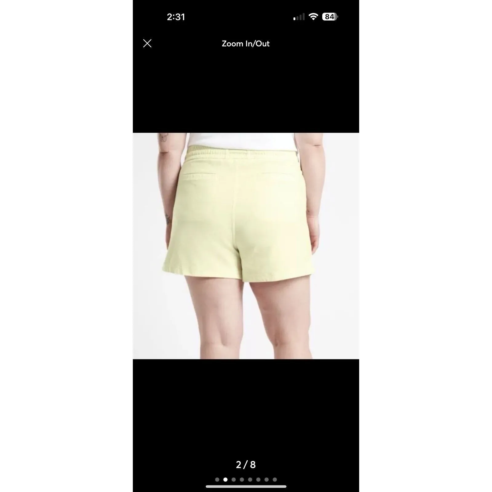 Athleta light butter yellow Farallon shorts - Image 2