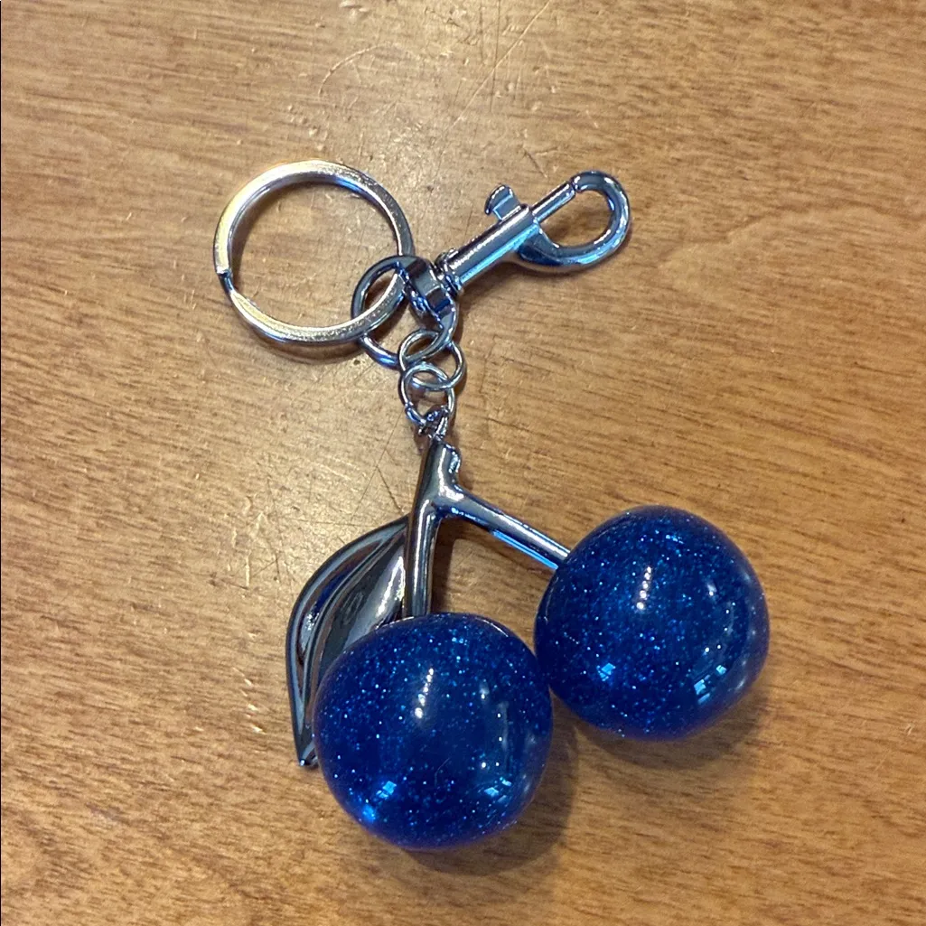 Cherry blue bag, charm - Image 2