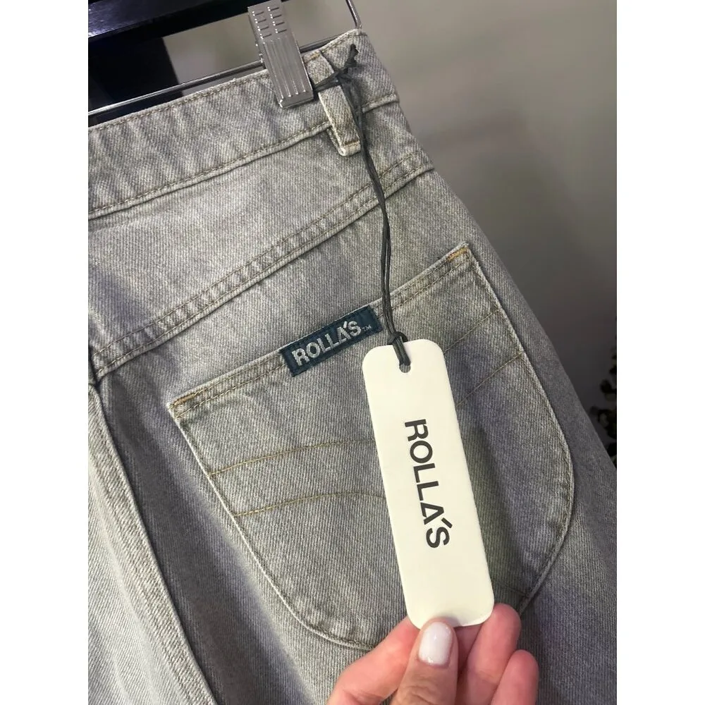 Rolla’s Studio Flare High Waist Jeans Stone Grey LIGHT GREY Womens Size 26 Gray - Image 6