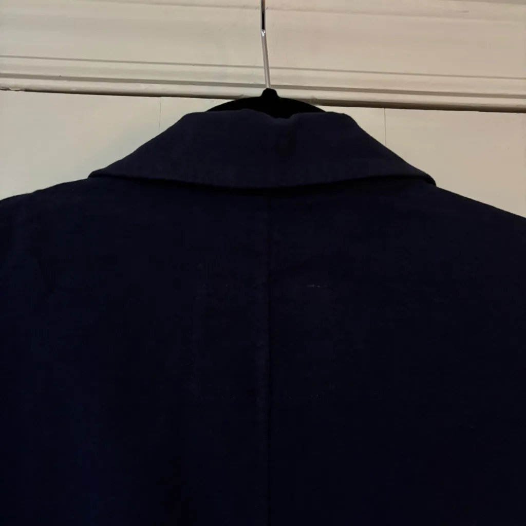 Frank & Eileen DUBLIN Navy Italian Performance Linen Tailored Blazer Size Small - Image 14