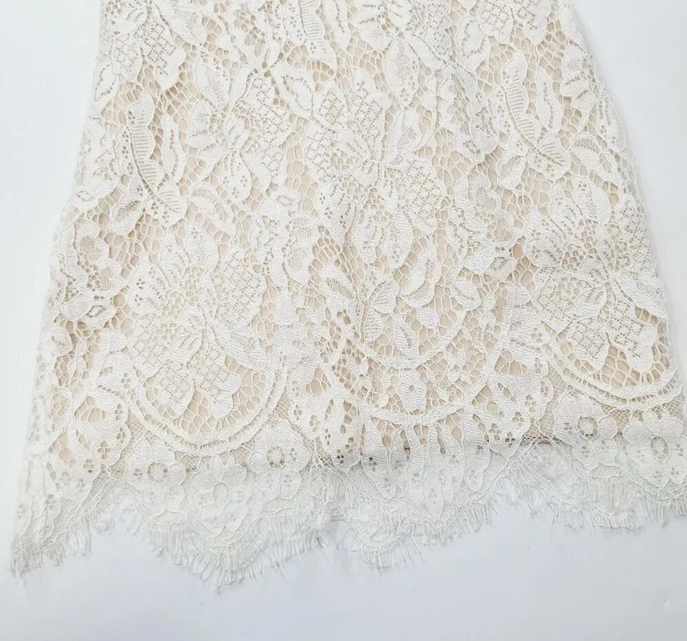 Superdown Remi Lace Mini Dress in White XXS - Image 6
