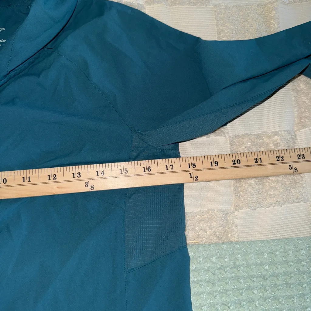 Kuhl Bandita Jacket Womens Small Blue Hooded 1/2 Zip Pockets Lightweight Hiking - Image 3