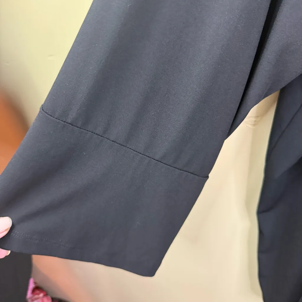 Ulla Popkin 24/26 Black Open Front Cardigan Flowy Career Office Wear‎ - Image 3