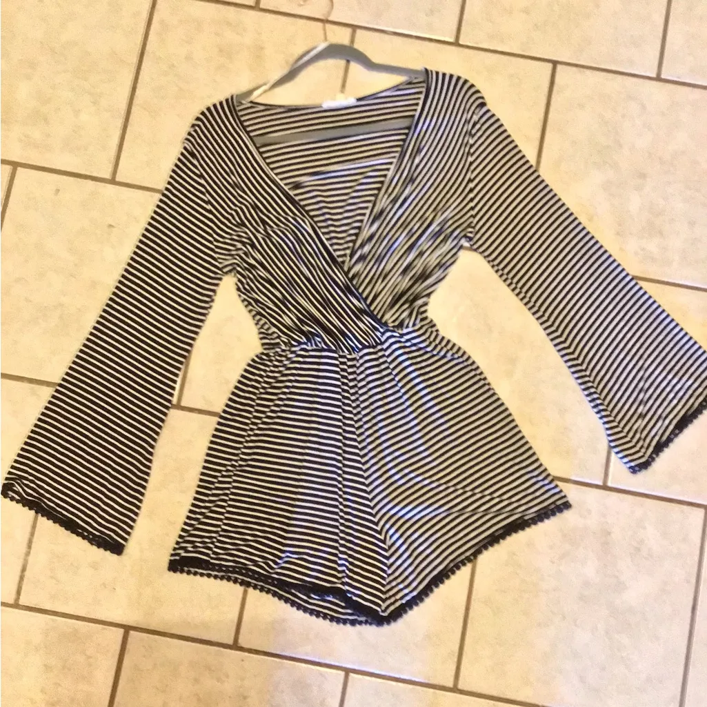 ROLLA COSTER ROMPER BLACK AND WHITE STRIPES - Image 7