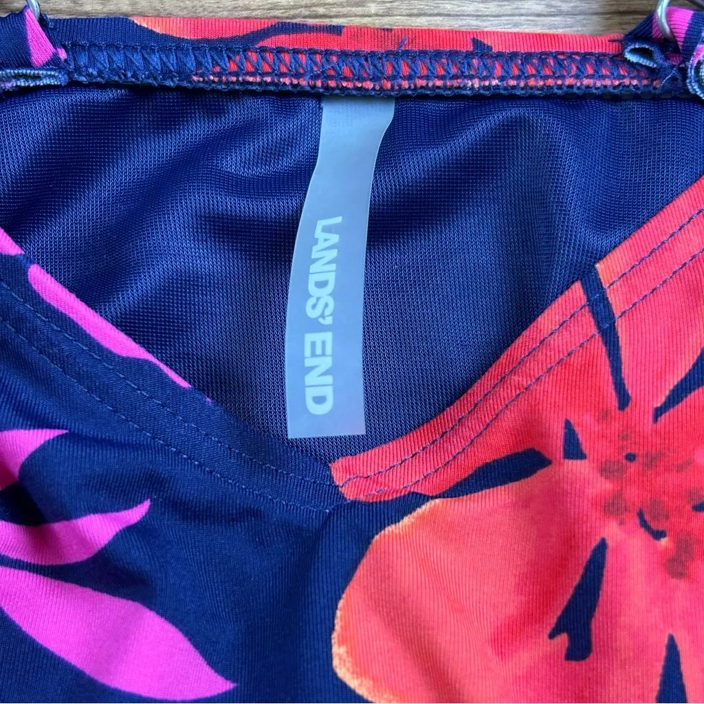 Lands’ End Bra Size Underwire Tankini Top Floral Tropical - Size 16 DDD - Image 7